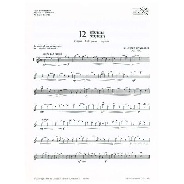 Universal Edition 100 Classical Studies Fl