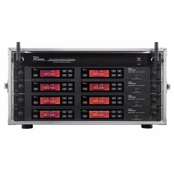 the t.bone free solo PT 520 MHz/8 CH Rack