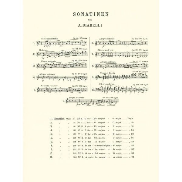 Edition Peters Diabelli Sonatinen