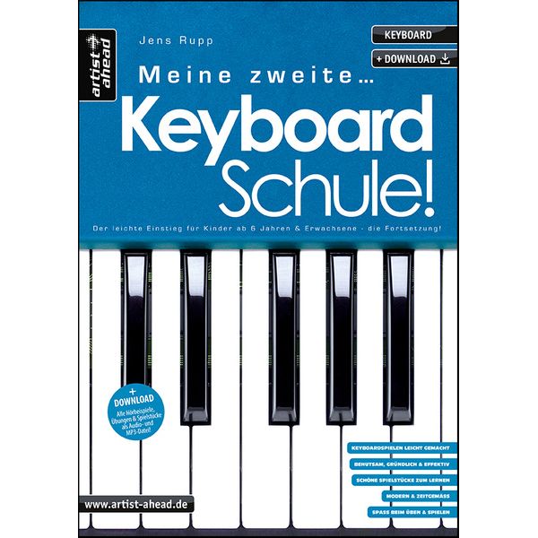 Artist Ahead Musikverlag Meine zweite Keyboardschule