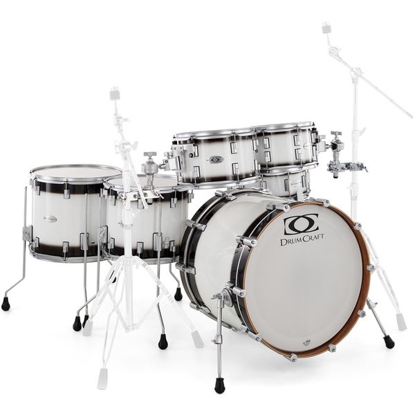 DrumCraft Series 6 2up 2down White Burst