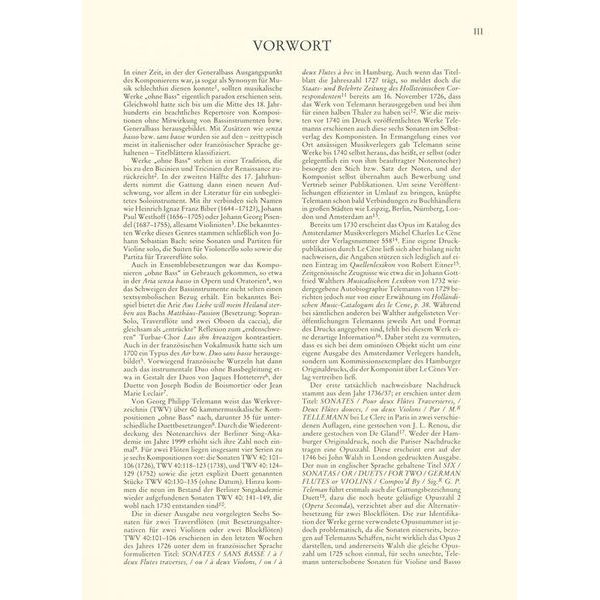 Wiener Urtext Edition Telemann Sonaten zwei Fl&ouml;ten