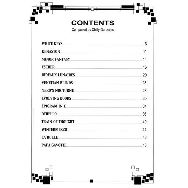 Editions Bourges Chilly Gonzales NoteBook 2