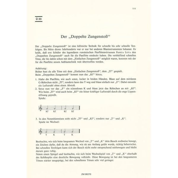 Zimmermann Verlag Schule für Panflöte