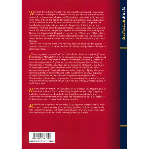 Schott Grundlagen Kontrabass-Technik