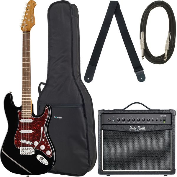 Harley Benton ST-62BK Hot Rod Bundle 2