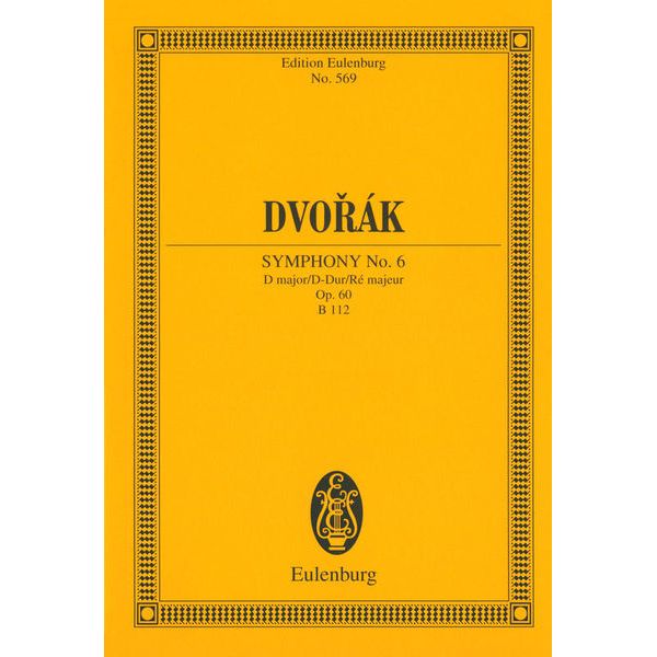 Edition Eulenburg Dvorak Sinfonie Nr. 6 D-Dur
