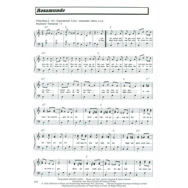 Musikverlag Hildner 100 Hits in C-Dur 2