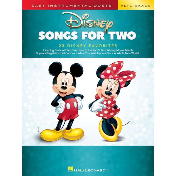 Hal Leonard Disney Songs For Two Alto Sax
