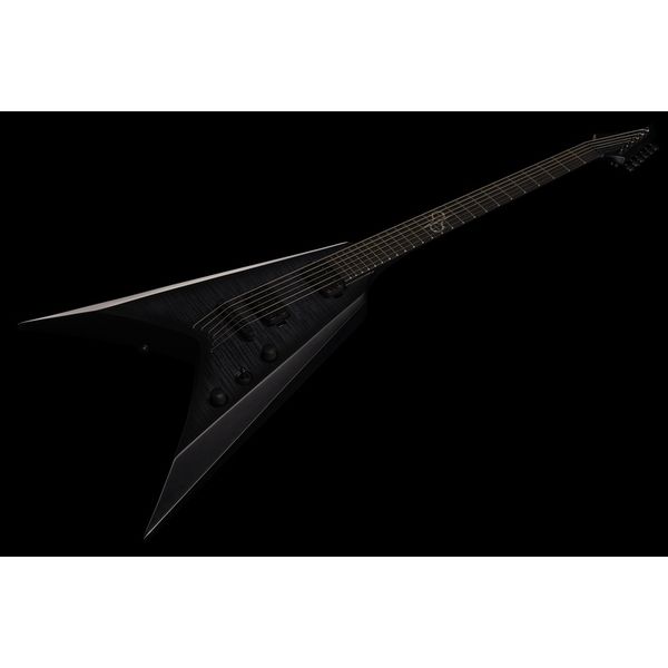 Solar Guitars V2.6FBB Baritone Flame Black