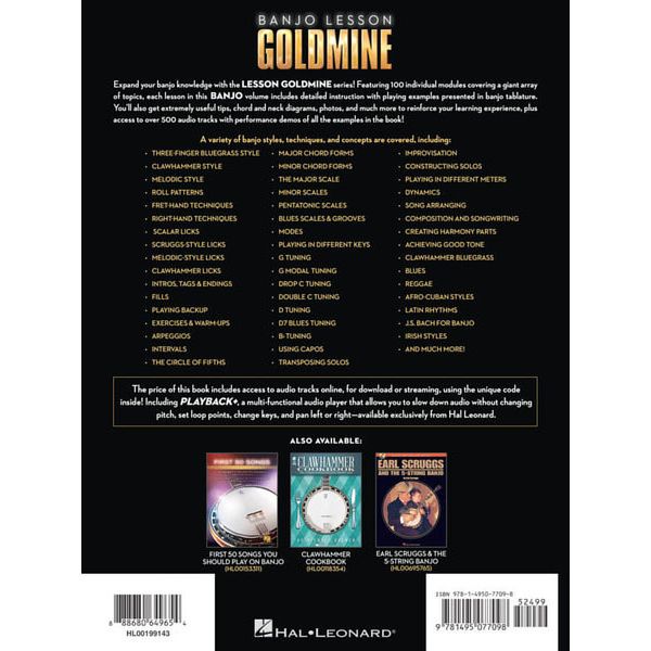 Hal Leonard 100 Banjo Lessons