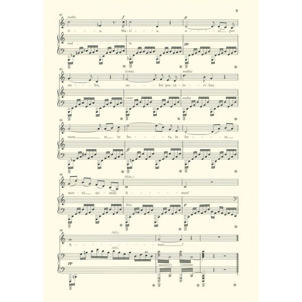 Henle Verlag Bach/Gounod Ave Maria tief