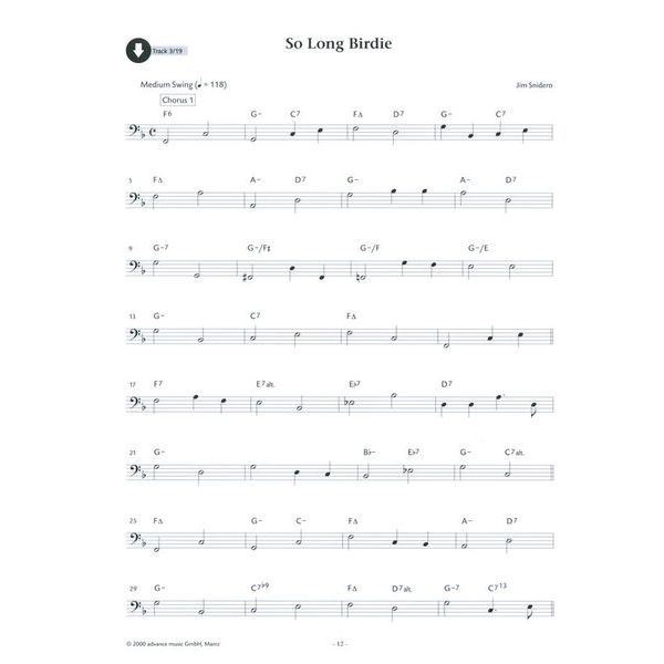 Advance Music Easy Jazz Conception Bass Line