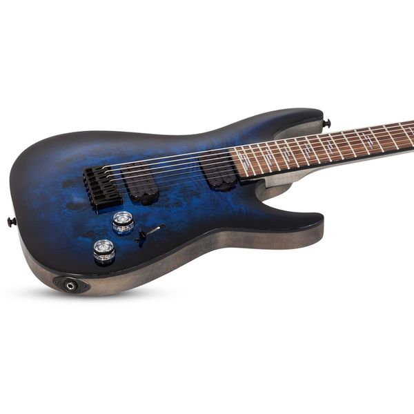 Schecter Omen Elite-7 See Blue Burst