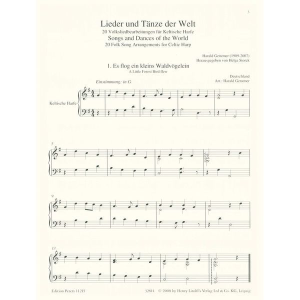 Edition Peters Lieder und Tnze der Welt