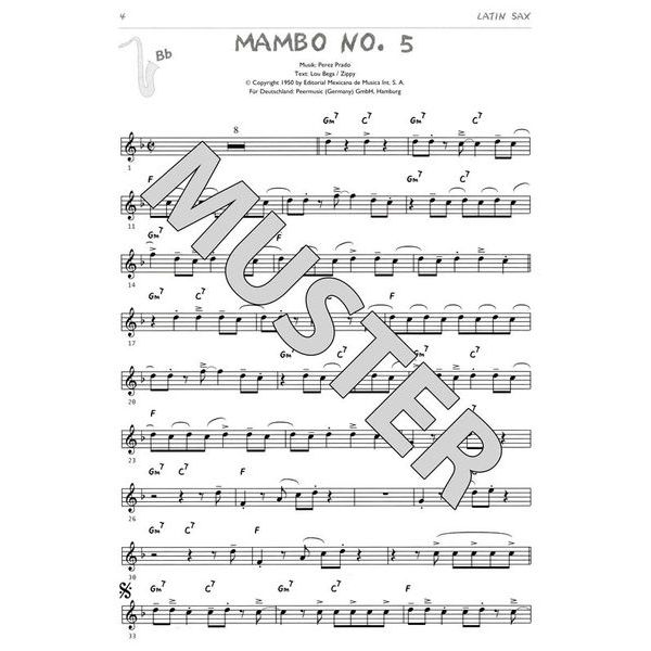 Gerig Musikverlag Latin Sax