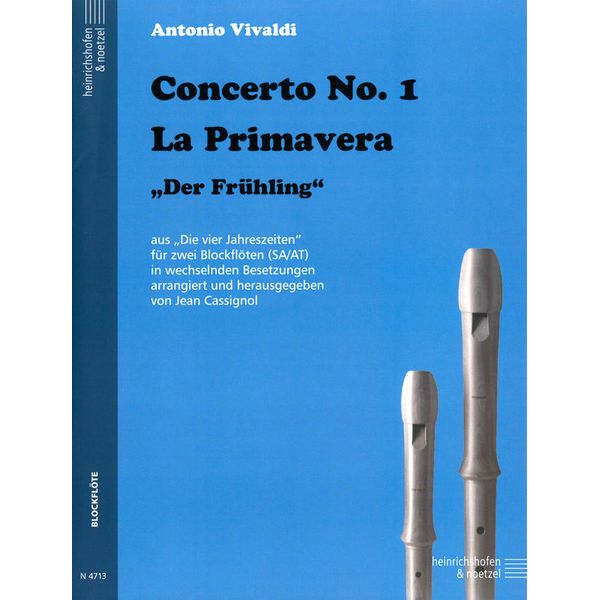Heinrichshofen Verlag Vivaldi Frühling 2 Blockflöten