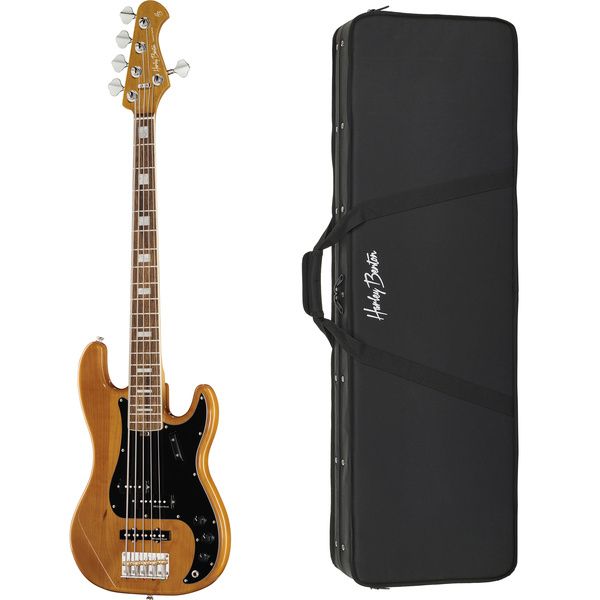 Harley Benton MV-5PJ Natural w/Case
