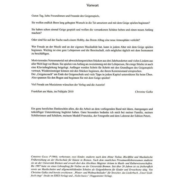 Edition Peters Geige Spielen 1