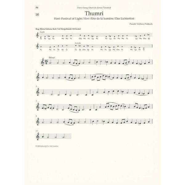 Schott Indian Melodies Violin