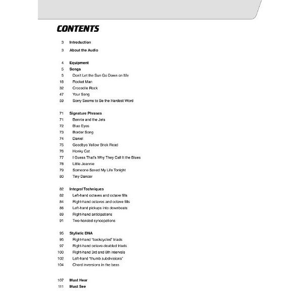 Hal Leonard Play Like Elton John