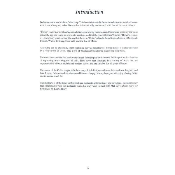 Mel Bay Celtic Music For The Folk Harp