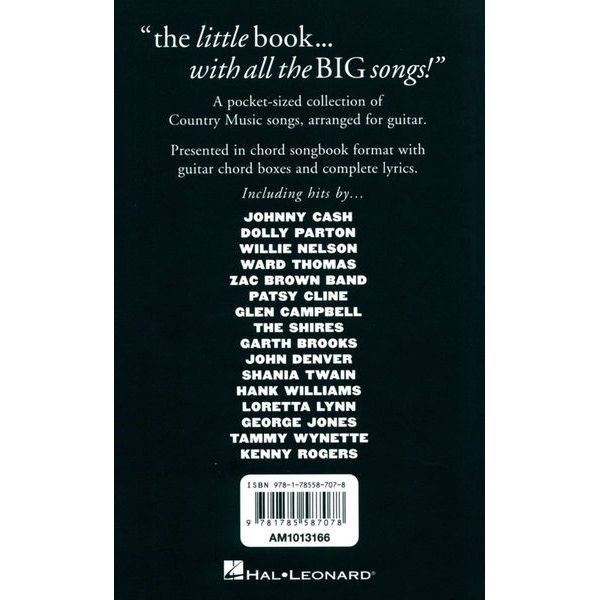 Wise Publications The Little Black Book Country