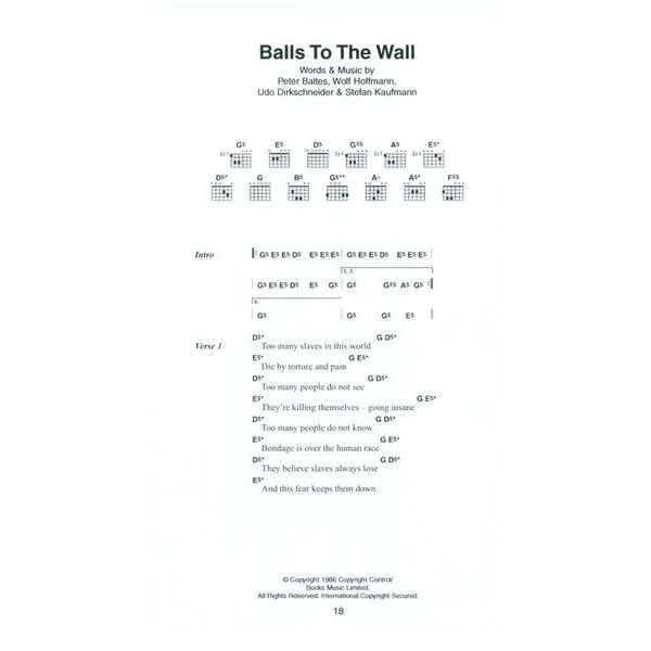 Wise Publications Little Black Book Metal Hits