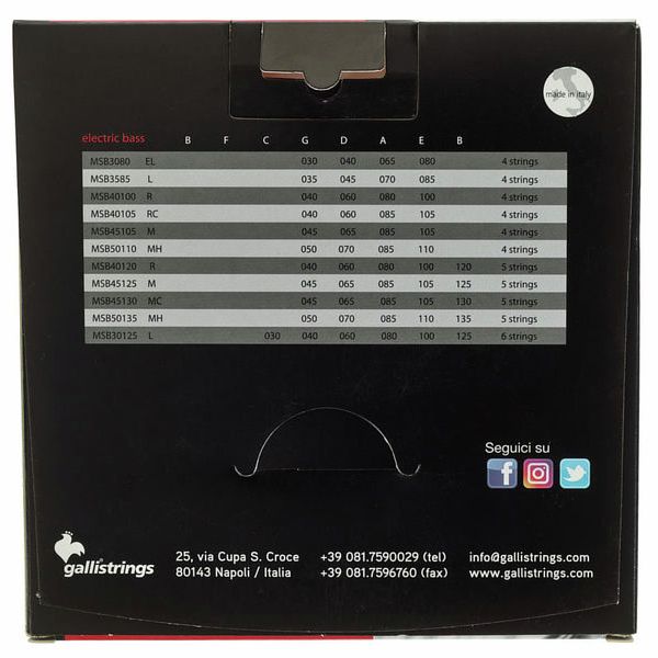 Galli Strings ECS4 Exposed Core Bass Str.