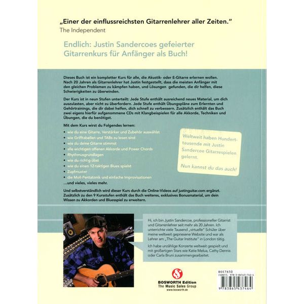 Bosworth Justinguitar.com Gitarrenkurs