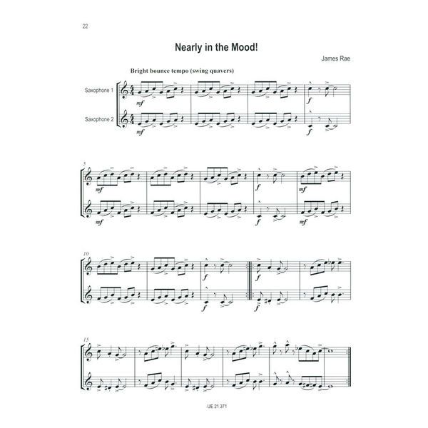 Universal Edition Easy Blue Saxophone Duets