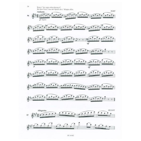 Universal Edition 125 Easy Classical Studies Fl