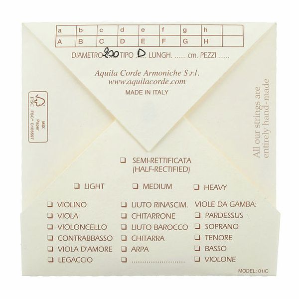 Aquila 200D Wound Nylgut Lute String