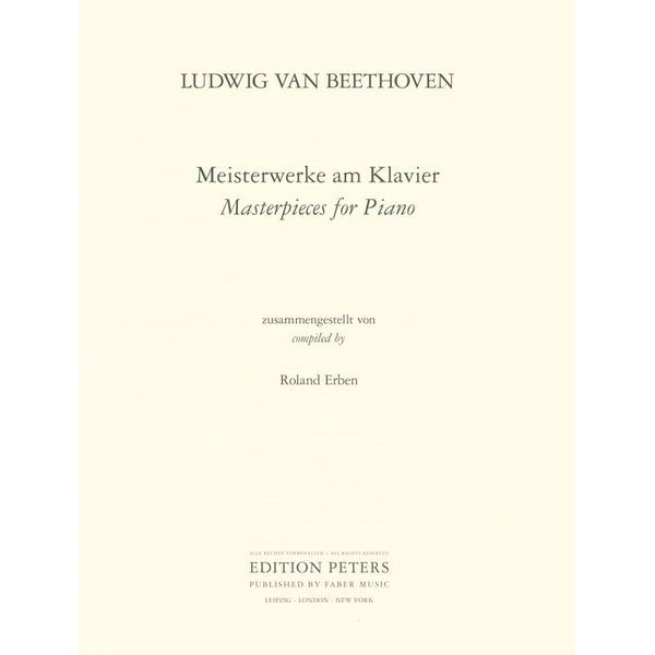 Edition Peters Beethoven Meisterwerke