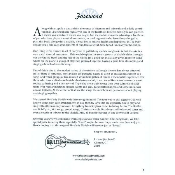 Hal Leonard The Daily Ukulele 365 Songs