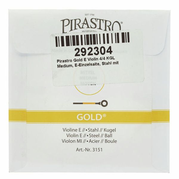 Pirastro Gold E Violin 4/4 KGL Medium