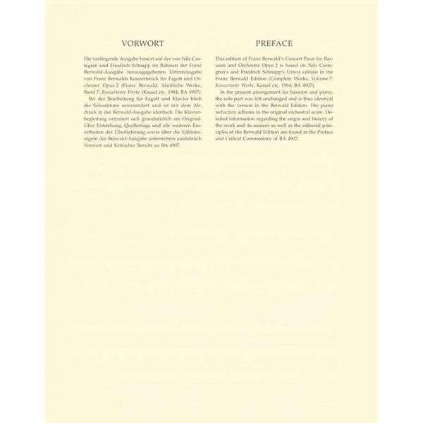 Brenreiter Berwald Konzertstück op. 2