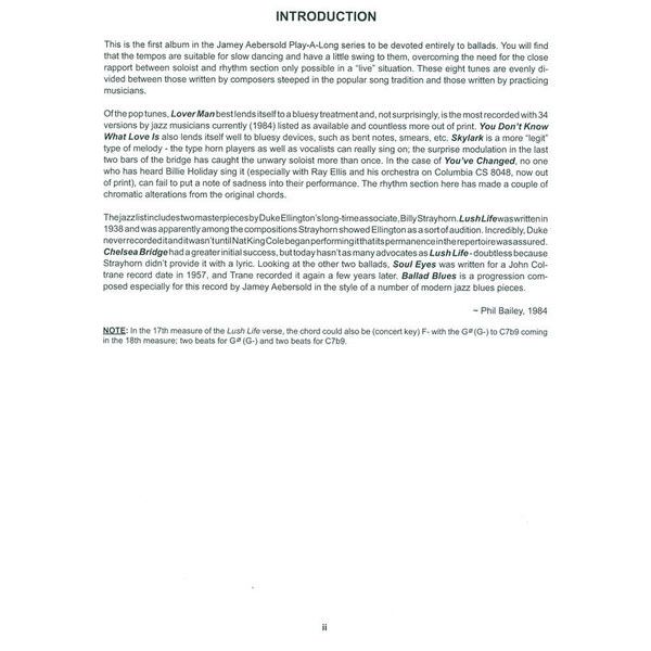 Jamey Aebersold Ballads