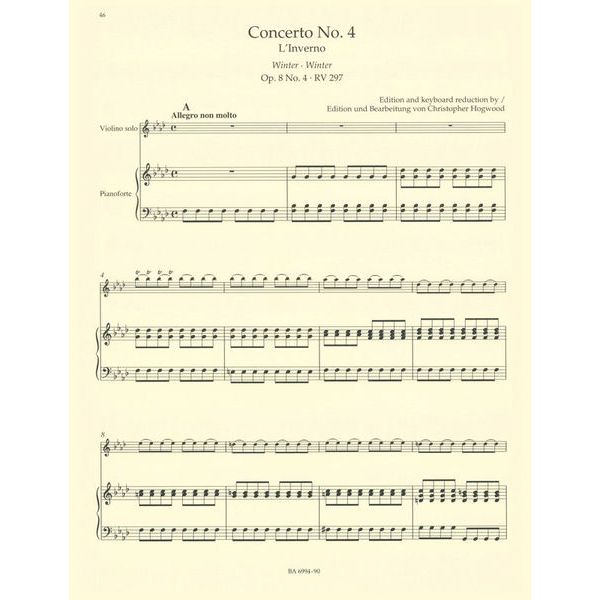 Brenreiter Vivaldi Die Vier Jahreszeiten