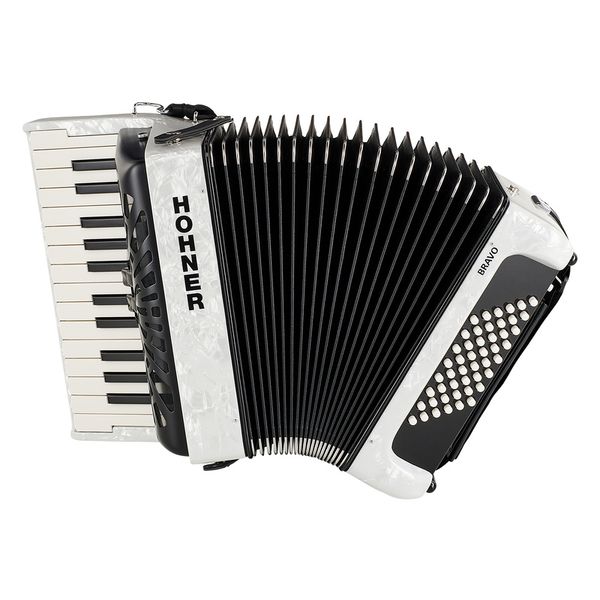 Hohner Bravo II 48 White silent key