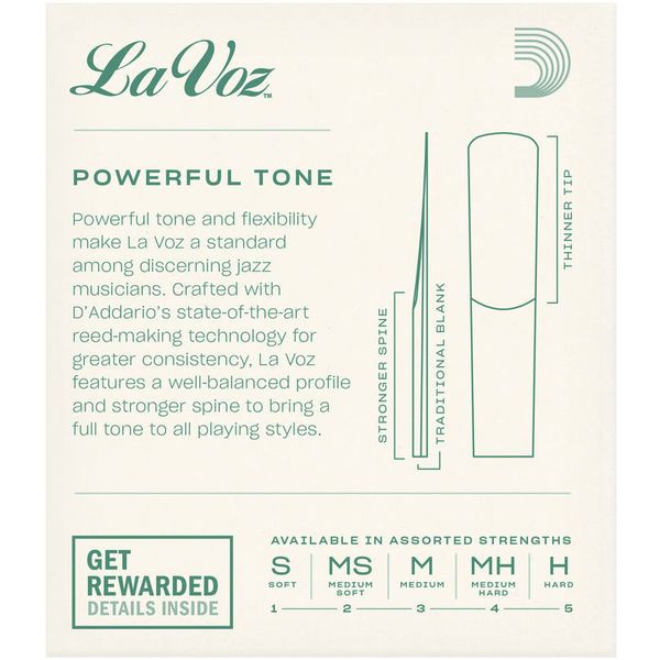 DAddario Woodwinds La Voz Soprano Saxophone M