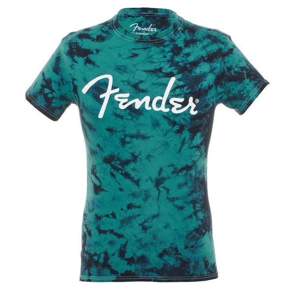 Fender T-Shirt Tie-Dye Logo Blue M