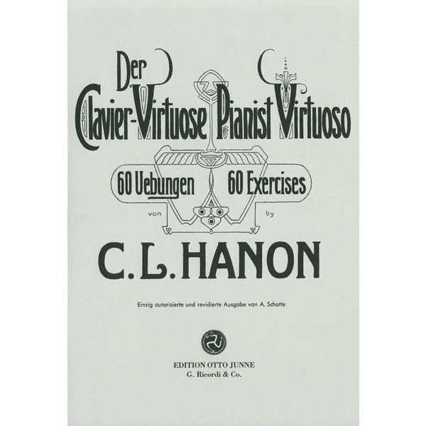 Otto Junne Verlag Hanon Pianist Virtuoso