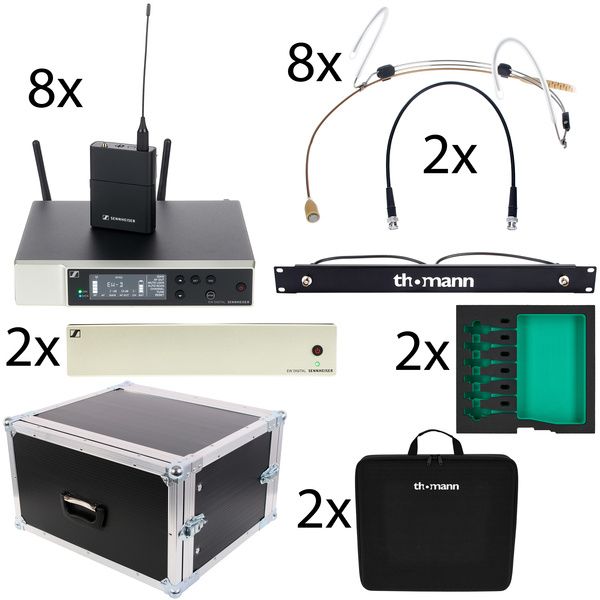 Sennheiser EW-D 8-CH Theatre Set Q1-6