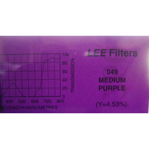 Lee Filter Roll 049 Medium Purple
