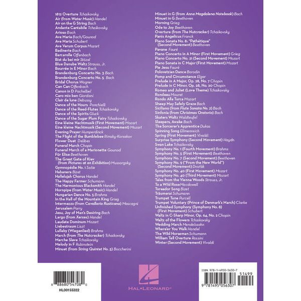 Hal Leonard 101 Classical Themes Trombone