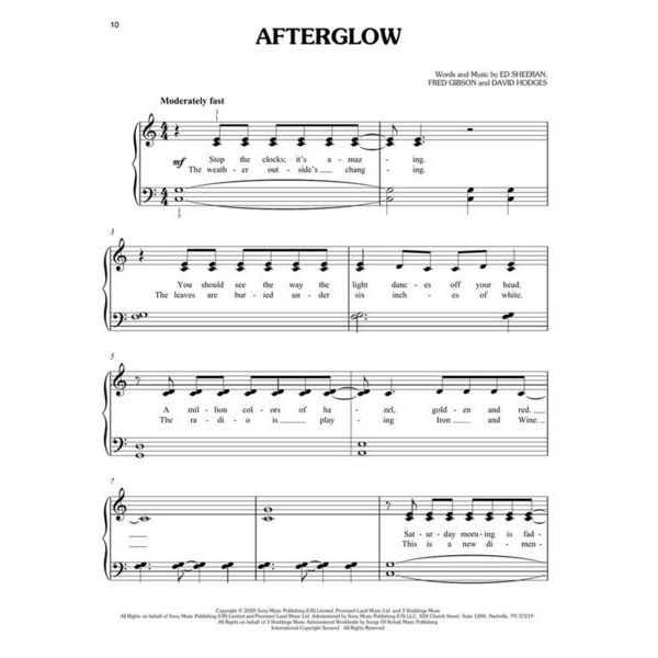 Hal Leonard Simple Pop Songs Piano