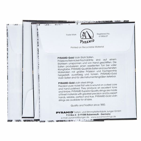 Pyramid Gold Violin Strings 1/2