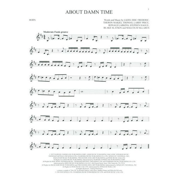 Hal Leonard 101 Top Hits for Horn