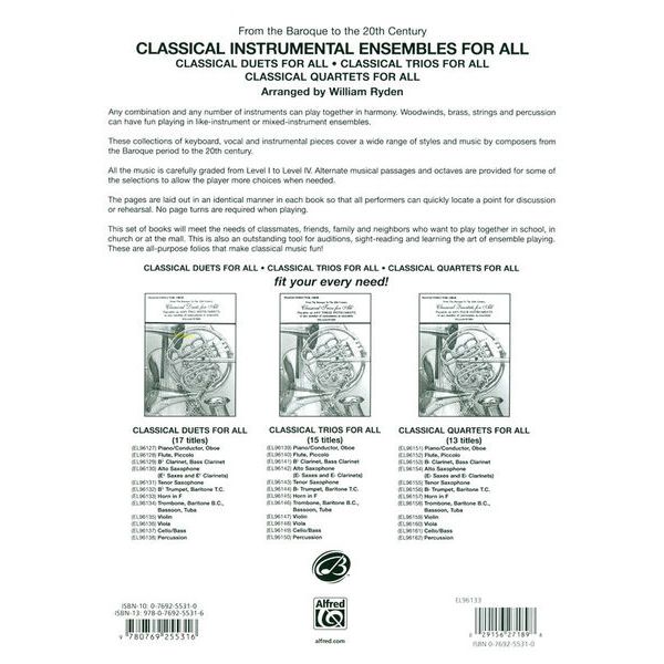 Alfred Music Publishing Classical Duets for All Horn